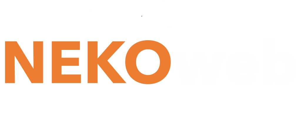 Logo nekoweb png orange et blanc